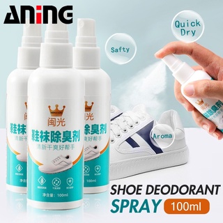 100ML Shoes Deodorant Spray Safe Deodorization Freshener Destroys Odor ​for socks and shoes