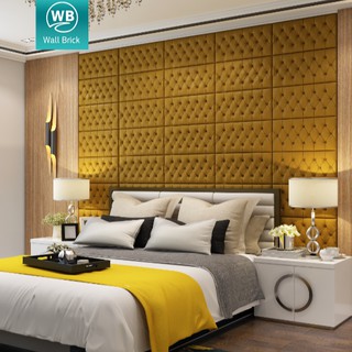 ⭐ WB -Manila⭐ 60x30cm 3D DIY Self Adhesive Anti-collision Foam Wallpaper Living Room Bedroom (6)