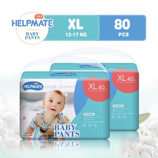 Helpmate Baby Diaper Dry Pants XL 40 x 2 packs (80 pcs)