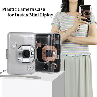 PVC Camera Case for Fujifilm Instax Mini Liplay Camera, Sturdy Hard, Transparent, Carton Box Packed