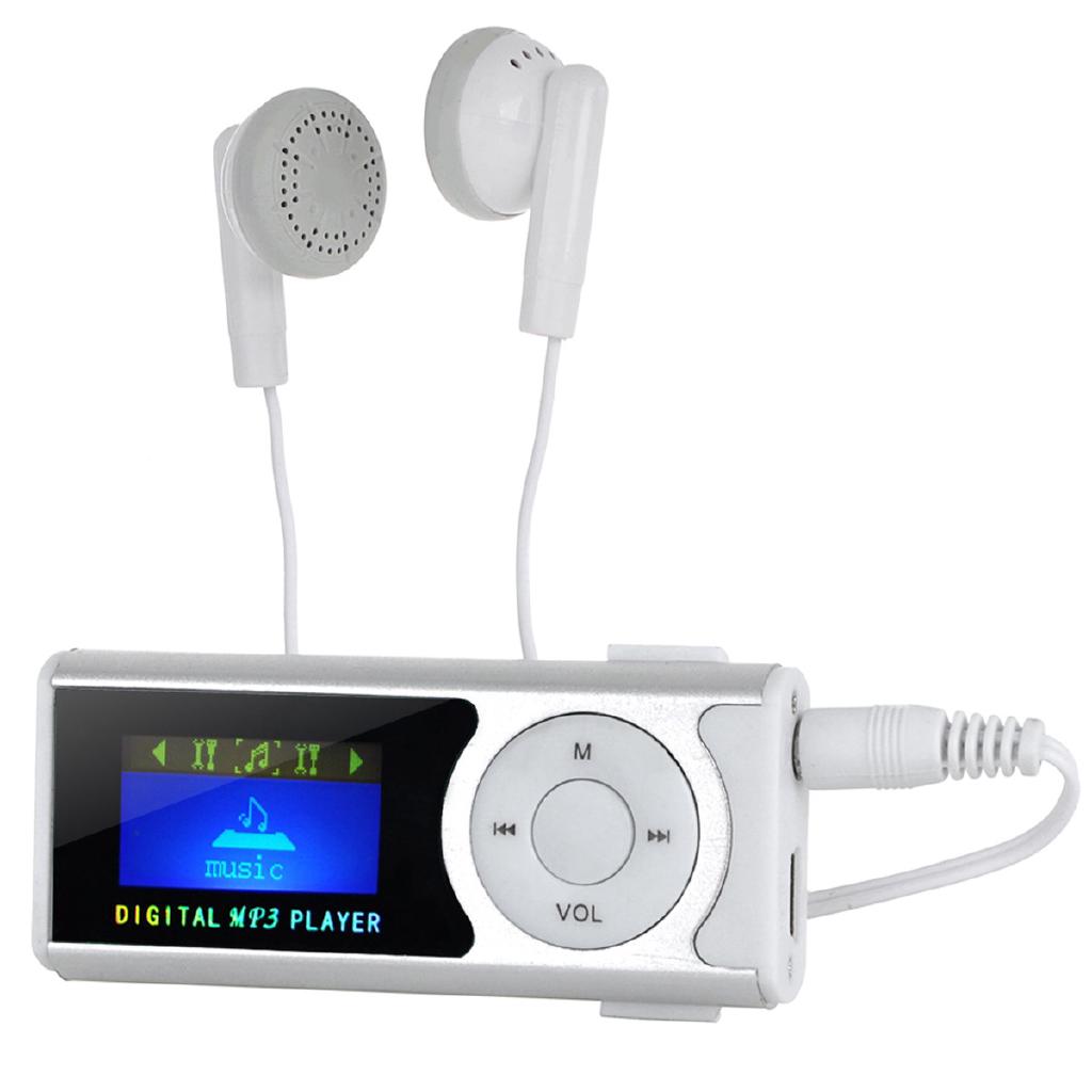 1.0" OLED Display MP3 Player w/ Torch / Clip / TF / Mini USB -yellow