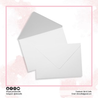 Nik & Crafts A7 (5.25" x 7.25") Premium White Wedding Invitation Envelope (2)