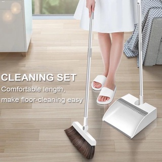 Brooms☃☂No1.go Household Cleaner Sturdy & Durable Plastic Long Handle Foldable Broom and Dustpan Set