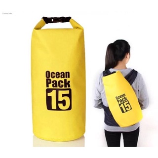 waterproof bike bagsports bag♦☋﹍15L Ocean pack Waterproof Dry bag makapal oceanpack drybag