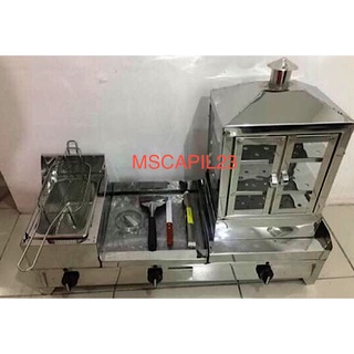 Ready Stock/▧3in1 Package Burger Griddle + Deep Fryer + Steamer house