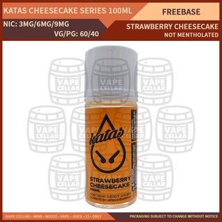 Katas Cheesecake Series 100ML Strawberry Cheesecake (3MG, 6MG, 9MG) Vape Juice E Liquids
