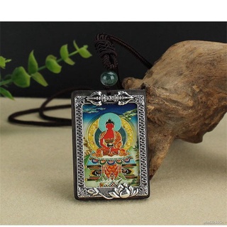 ◕▥✜Eight patron saints of ebony thangka pendant necklace zodiac natal Buddha sweater chain temple sc