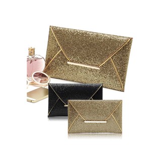 Women Lady Shimmer Glitter Sequins Envelope Bag Evening Party Prom Purse Clutch Handbag