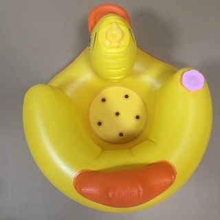 【In stock】Baby Musical Seat Inflatable Chair PVC Kids Sofa Yellow Duck Portable Sofa Multifunctional Bathroom Baby Learning Chair