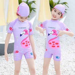 New children's swimsuit one-piece swimsuit girl baby cartoon princess sunscreen swimsuit
