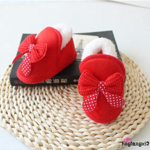 GAG-Baby Girl Soft-soled Walking Shoes Bowknot Pram Crib (3)
