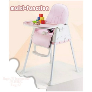 Multifunctional Portable Kids Baby Feeding Chair High Adjustable Height and Removable Legs