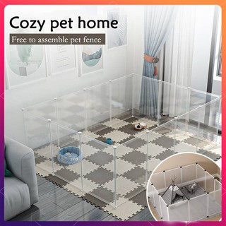 Dog Fences Pet Playpen DIY Animal Cat Crate Cave Sleeping Playing Kennel rabbits guinea pig Cage