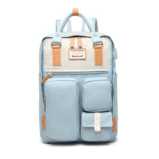 ❁MINGKE Laptop Bag 13 14 15.6 inch Backpack Schoolbag for Women Student USB Waterproof Shockproof Le