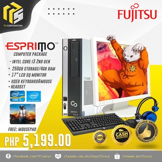 FUJITSU COMPUTER PACKAGE I3 2ND GEN WITH KEYBOARD AND MOUSE
