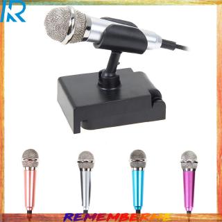 ️COD Mini Condenser Microphone with 3.5mm Plug Mobile Phone and Mic Stand