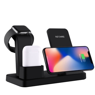 Q12 three-in-one wireless charger wireless fast charging bracket suitable for Apple Watch Apple headset (1)