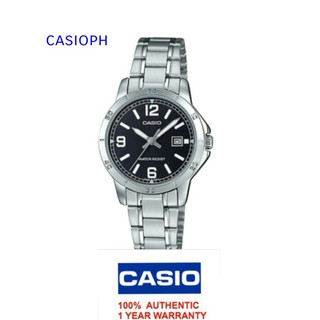 Casio Ladies LTP-V004D-1B2 Black Face