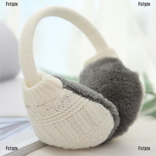 Fstyz Winter Casual Outdoor Knitted Earmuffs Warmers Gifts Knit Ear Protector Covers (5)