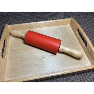 Mini Rolling Pin - Montessori, Silicone, Wood