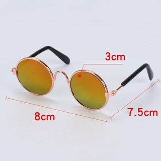 Pet Products Lovely Vintage Round Cat Sunglasses Reflection Eye wear glasses For Small Dog Cat Pet (6)