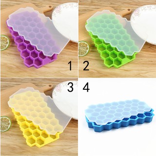 12/21/24/37/48 Cell Silicone Ice Mold Square Shape Ice Tray With Lid Ice Cube Maker (7)