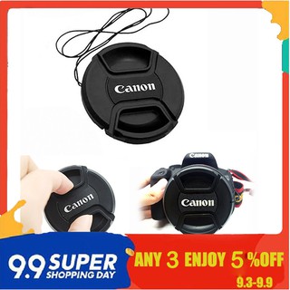 Camera Lens Cap With Anti-lost Rope Protection Cover