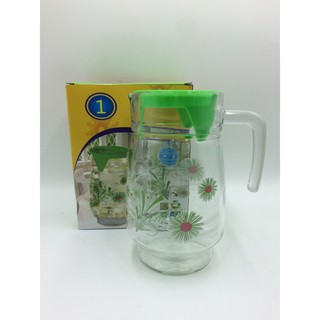 1.6L Pitcher with Flower Design