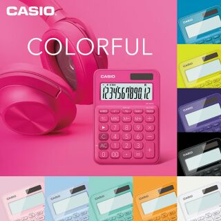 Authentic Colorful Pastel Casio Calculators (Pink Blue purple green) (1)