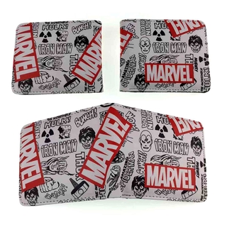 ✨Anime Wallet European and American Film Avengers Short Wallet Marvel Surrounding Captain America Spider-Man Coin Purse Wallet