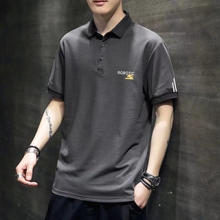 【COD】Summer Men Short Sleeve T Shirt Korean Loose Trend Half Sleeve Polo Shirt