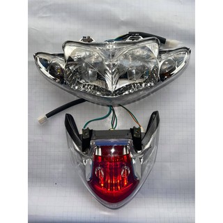HEADLIGHT AND TAIL LIGHT ASSY SHOGUN R 125 WITH BULB AND HARNESS YSK BRAND