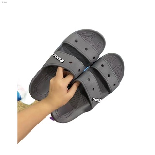 Best-selling✹۞✥NEW Crocs 2 strap Non-slip fashion rubber slippers for men slides free brand buttons