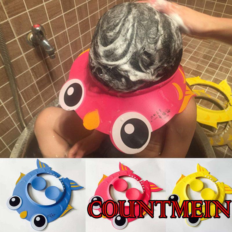 ☞MG-Baby Kids Safe Shampoo Bath Bathing Shower Cap Hat Wash