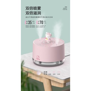 Hello kitty mini usb humidifier small air-conditioning room home silent bedroom air purification car aromatherapy cute girl student dormitory office desktop portable good-looking (8)