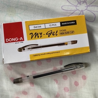 Dong-A My Gel Mygel My-gel Pen 0.5mm Sold Per Piece Black School Office Supplies