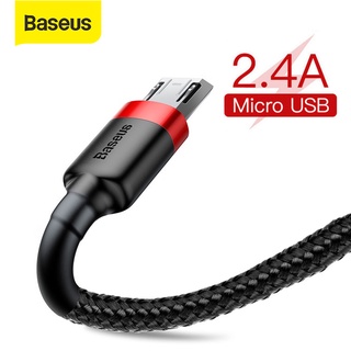 【recommended】Baseus 2.4A Micro USB Cable Quick Charge USB Data Cable for Android Mobile Phone USB Ch