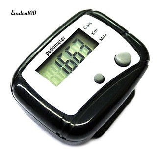 【cod】Emden LCD Pedometer Step Calorie Kilometer Counter Walking Distance Pocket Clip
