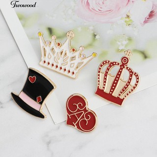 ☀Cartoon Hat Crown Love Heart Brooch Pin Enamel Party