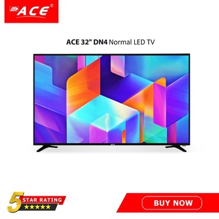 ACE 32" Slim LED TV Black LED-808 DN4