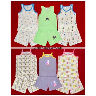 1pc Cotton Terno Sando & Shorts Small wonders Available for 6months to 4yrs old
