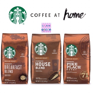 Starbucks Medium Roast Ground Coffee - 12oz Breakfast Blend House Blend or Pike Place or 18oz