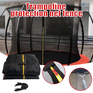 Replacement Trampoline Safety Net Breathable Proctive Net Fits for Round Frames Easy to Install