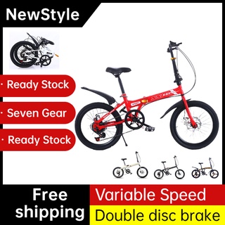 Bicycle Mountain Bike Variable Speed Disc Brake 20 Inch Folding Ultra Light Foldable Bicycle trinx