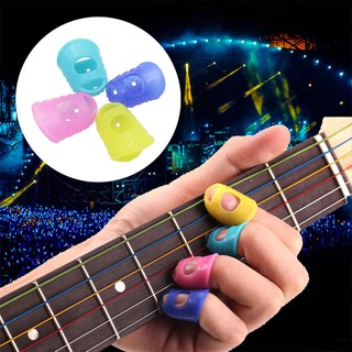 Guitar Silicone Finger Protector Beginner Practice Press String Finger Protector Sweep Protect
