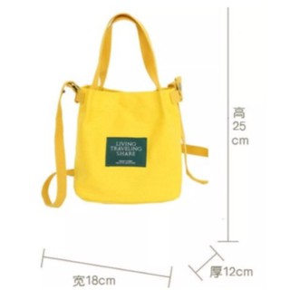 Cute Canvas Bucket Mini Sling Bag For Women Bags (8)