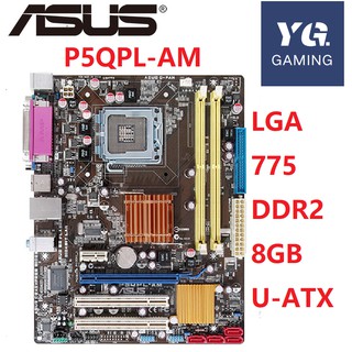 Asus P5QPL-AM Desktop Motherboard G41 Socket LGA 775 For Core 2 Extreme Quad Duo Pentium D Celeron D