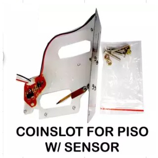 Coin Slot for 1 Peso or 5 Peso with Sensor and Screws