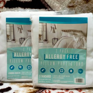 Imported..ZIPPERED ALLERGY FREE PILLOW PROTECTOR (Sinclair Collection) 2 pcs sold by pack
