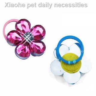❒✎▦【Pretty Bubble Dog】 Crystal Flower Hair Tie Clip for Dogs & Cats (Made in Korea) (2)